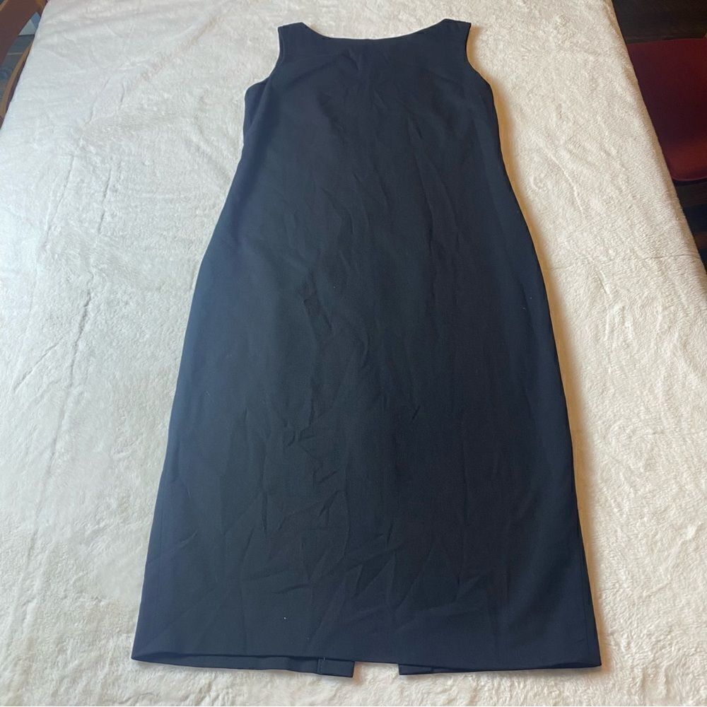 Lauren Ralph Lauren Black Sleeveless Wool Blend Dress Size 6
